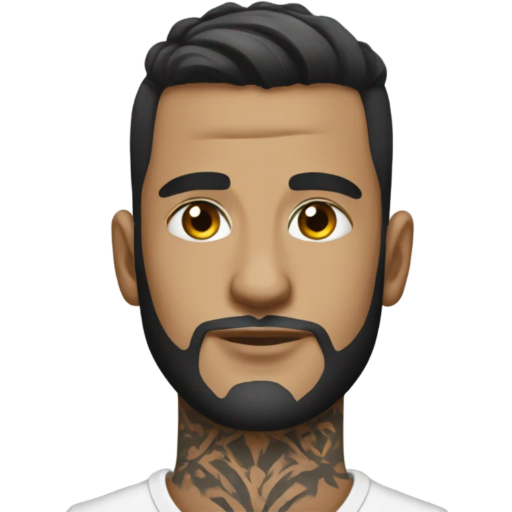 Andrew Tate with neck tattoo emoji