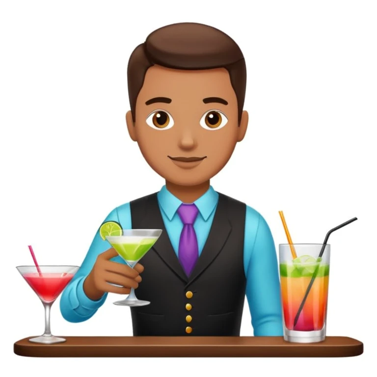bartender mixing drinks emoji