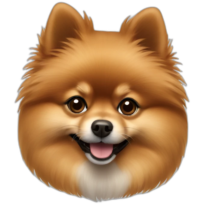 pomeranian brown emoji