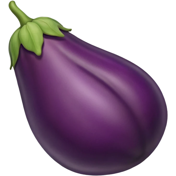 Eggplant with peach emoji