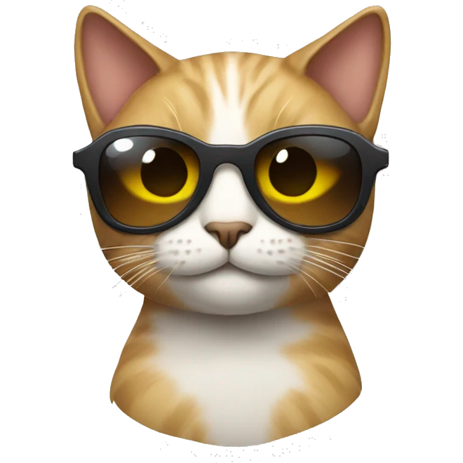 Cat with sunglasses emoji