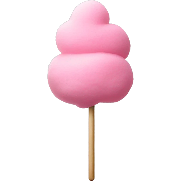 Candy floss on a stick emoji