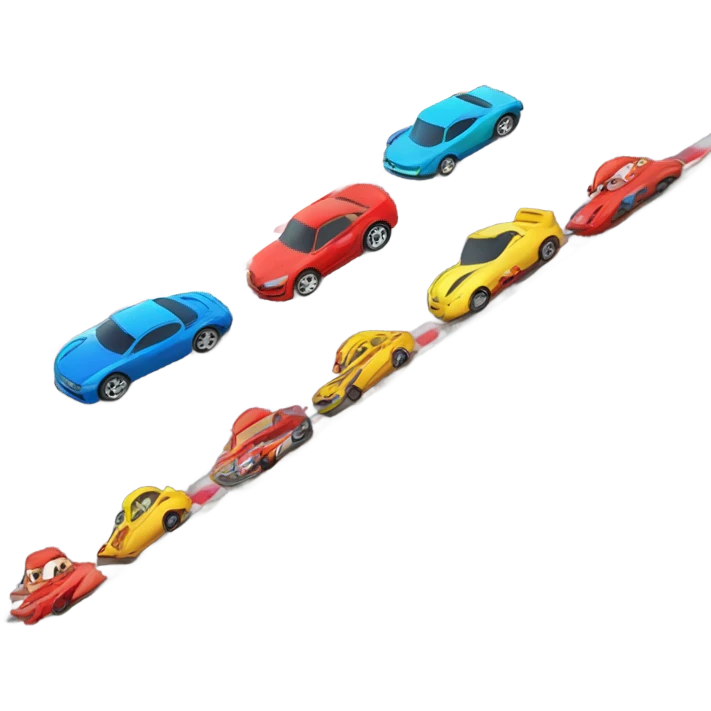 cars racing  emoji