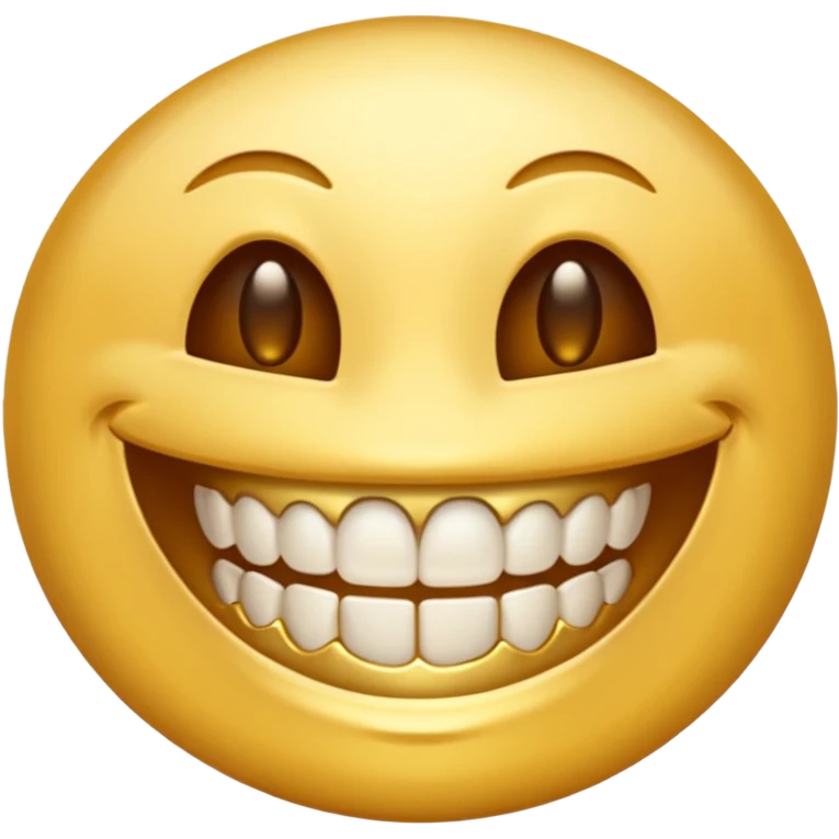 An emoji checking it's grillz emoji