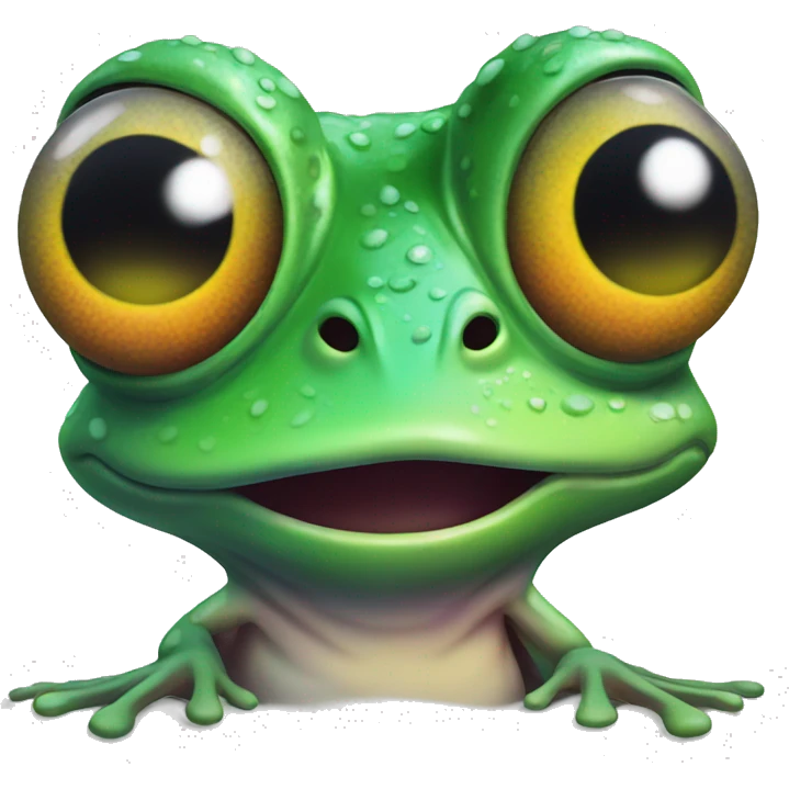 Trippy frog emoji