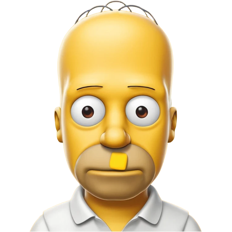 minimalist simpson homer emoji