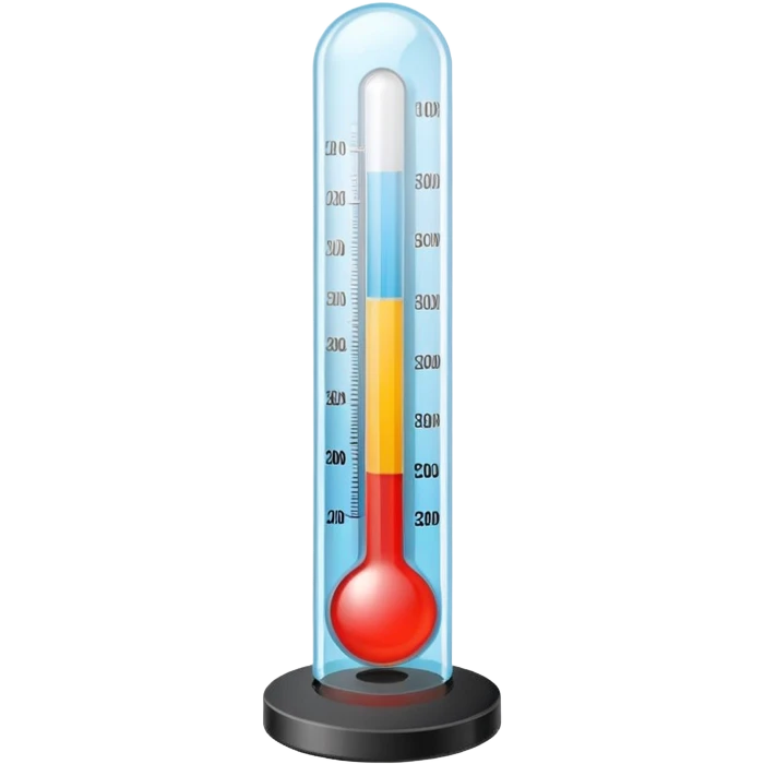 straight thermometer has 5 colors on it no ball at first  emoji