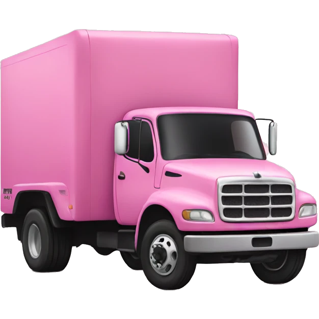 Pink truck emoji