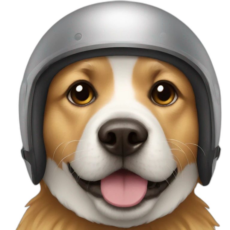 dog with helmet emoji