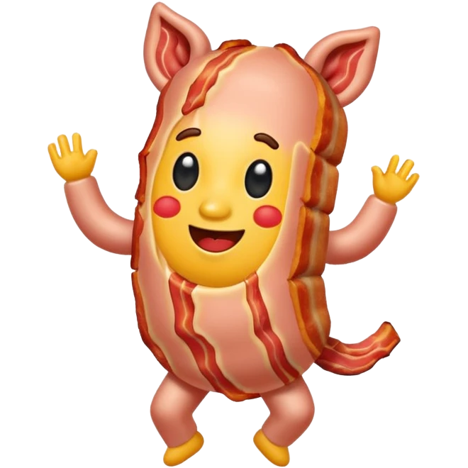 Bacon dancing emoji