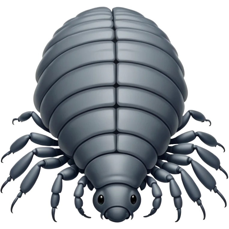Cute woodlouse emoji