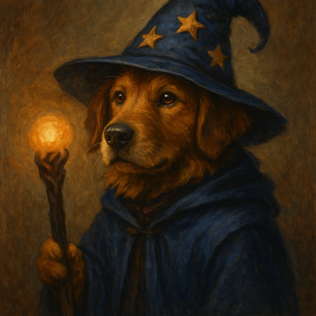 wizard dog emoji