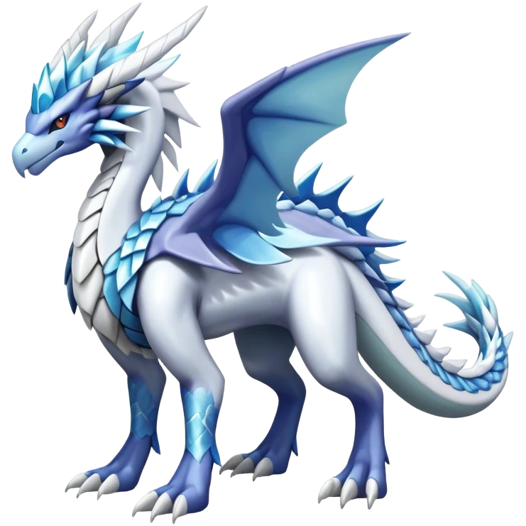 Kyurem-reshiram-dialga-suicune-hybrid, full body emoji