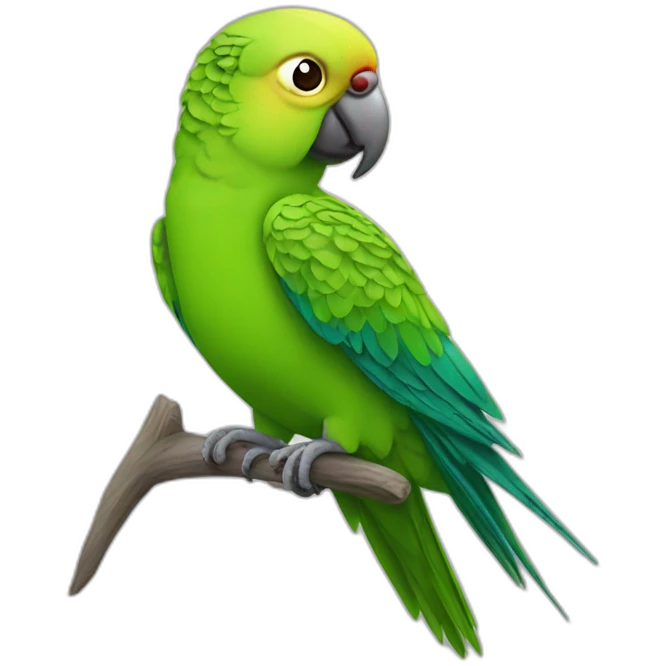 crazy parakeet emoji
