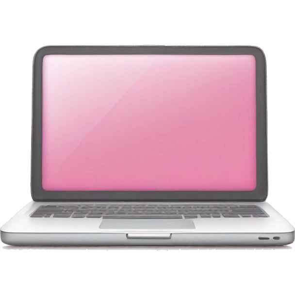 A pink laptop emoji