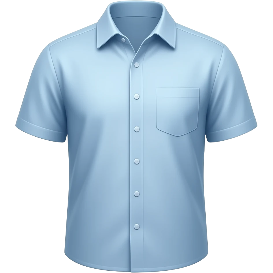 short overshirts light blue emoji