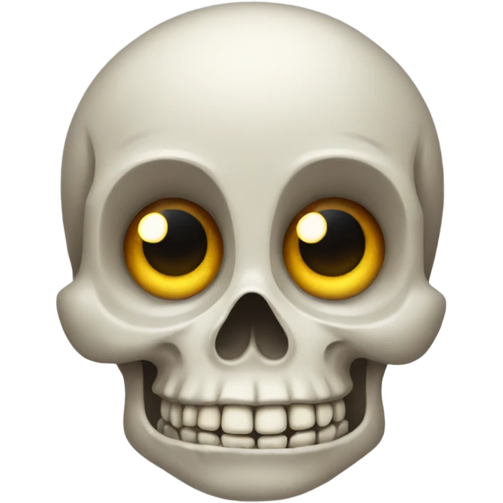 Skull with big eyes  emoji