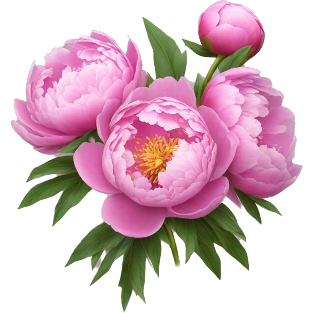 peonies flowers emoji