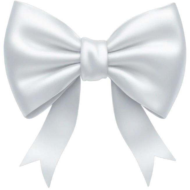 White bow emoji