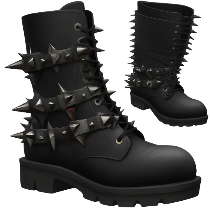 platform boots gothic with spikes emoji