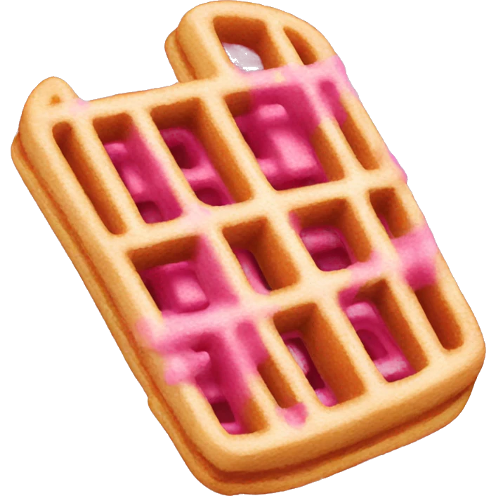 Pink waffles  emoji