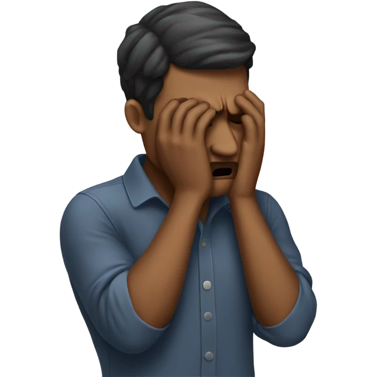 A man facepalming emoji