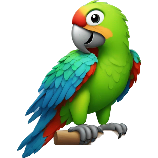 parrot getting a grip emoji