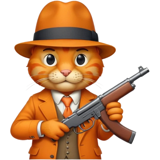 gangster garfield emoji