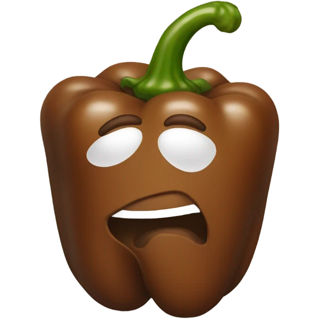 Brown pepper emoji