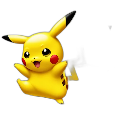 Pikachu qui danse dans un lit avec un evolie emoji
