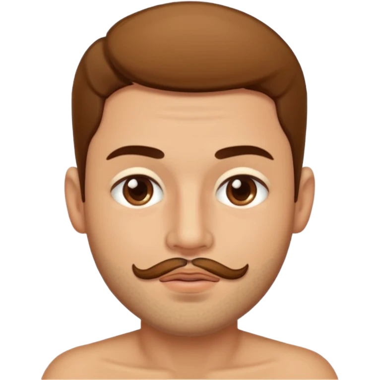 Latin man with cum on cheek mouth and chest, no mustache, light stubble, almond eyes emoji
