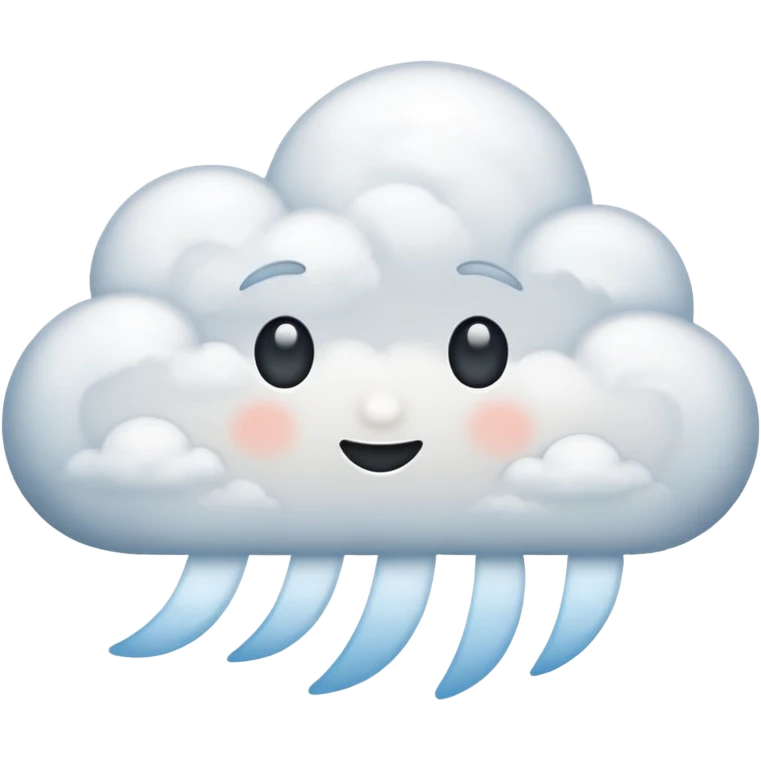 cloud no face emoji