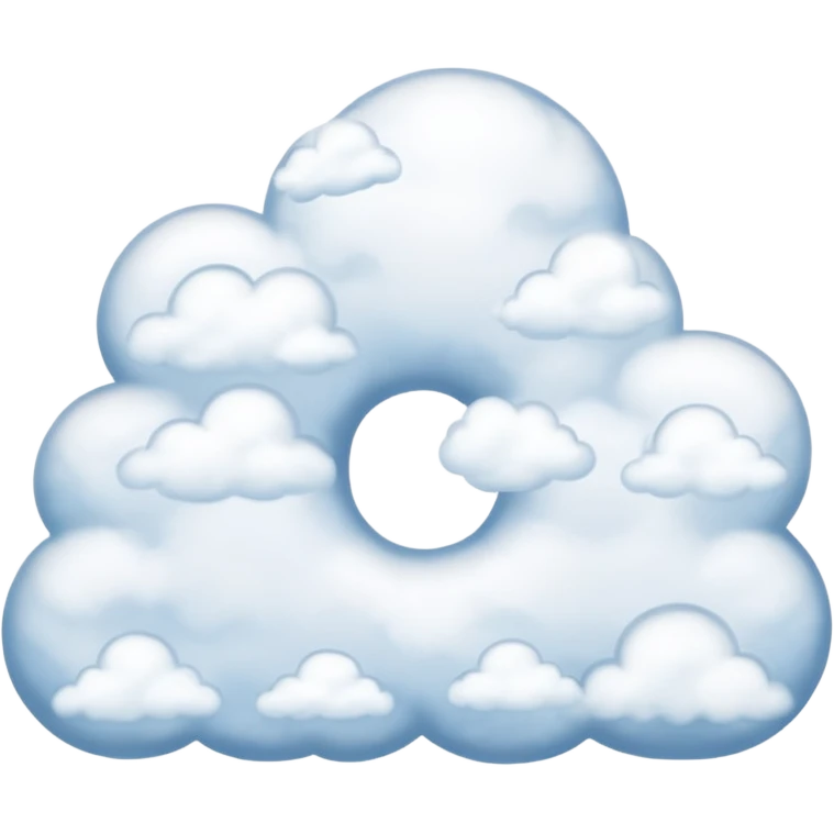 the word 'Gitan' in emoji style, with the letters formed from clouds, giving a soft and dreamy appearance emoji