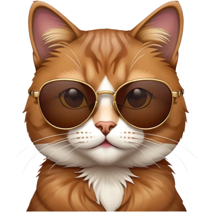 Cat wearing sunglasses emoji