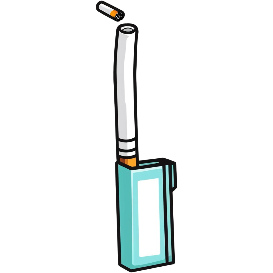 single white cigarette alone emoji