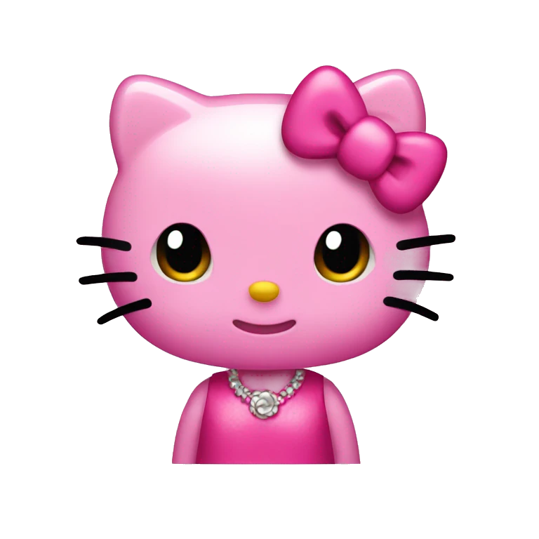 Hello kitty pink  emoji