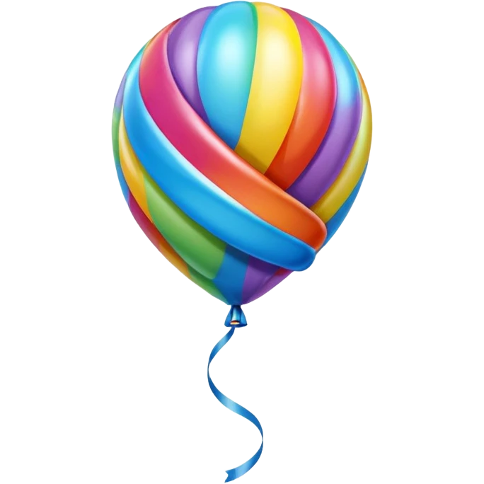 a ribbon balloon emoji