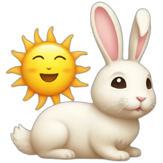 sun + bunny emoji