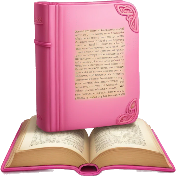 Pink bible emoji