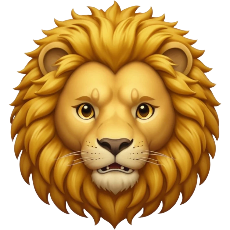 Muscular lion emoji
