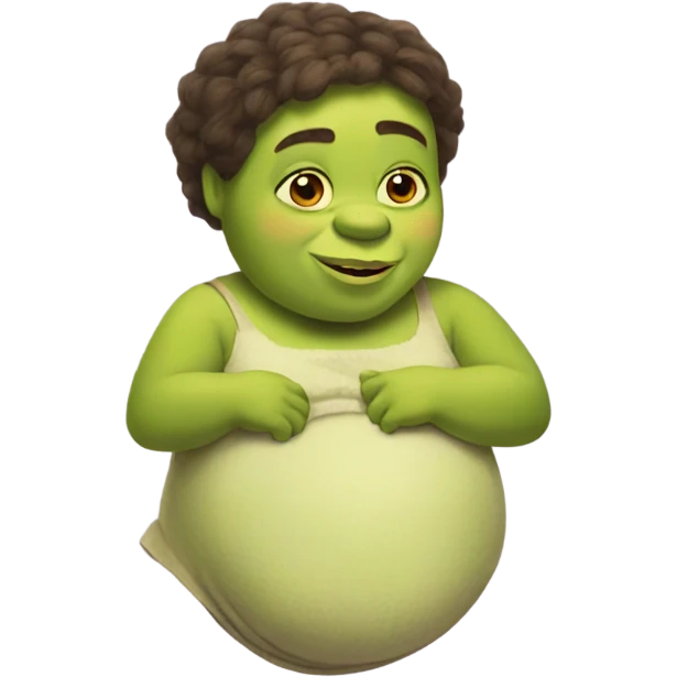 pregnant shrek emoji