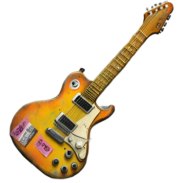 Rancid punk guitar emoji