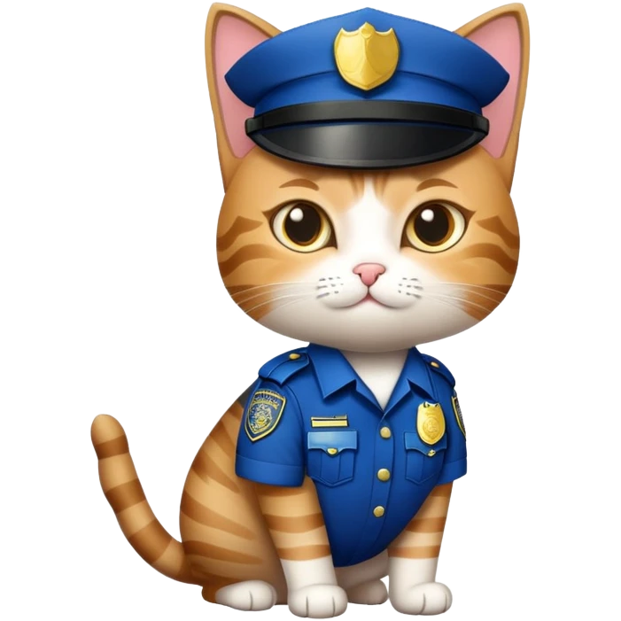 Cat police emoji