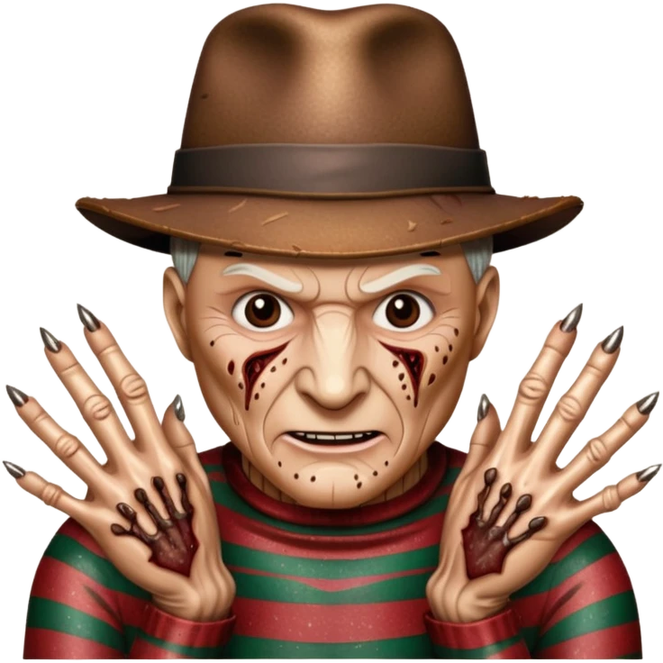 glitter freddy krueger emoji