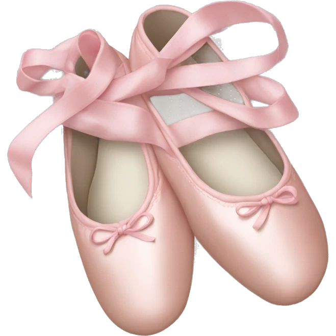 Pale pink ballet shoes emoji
