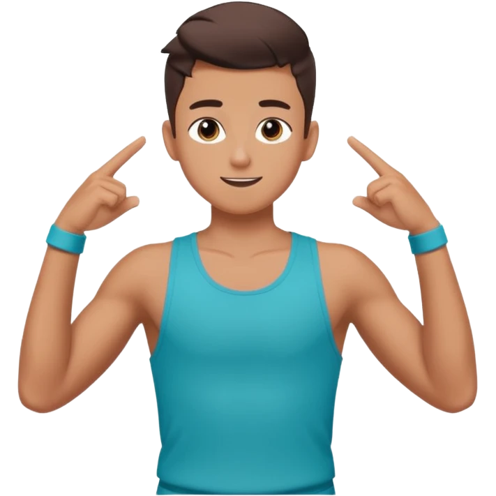 boy tiktok dance half body no tiktok logo emoji