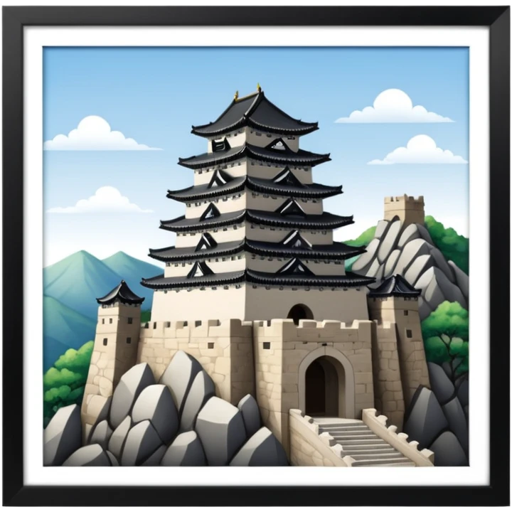 South Korea castle emoji