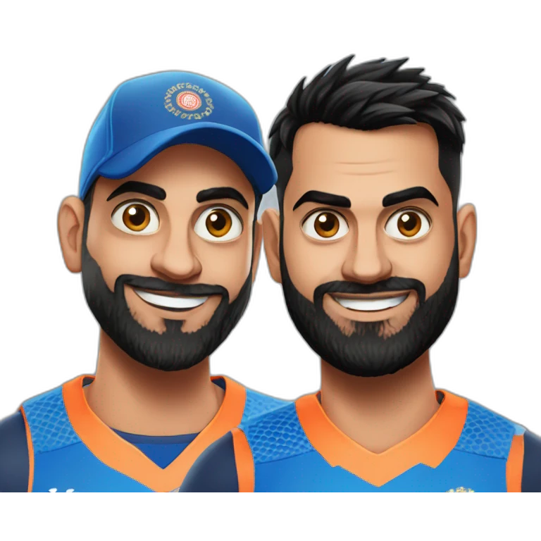virat kohli and dhoni emoji