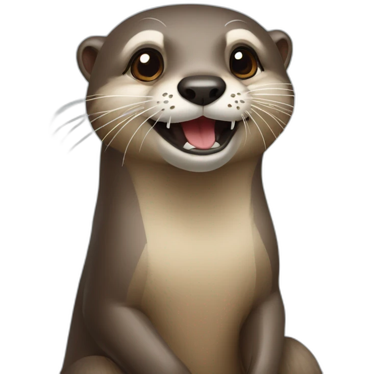 Loutre sur chien emoji