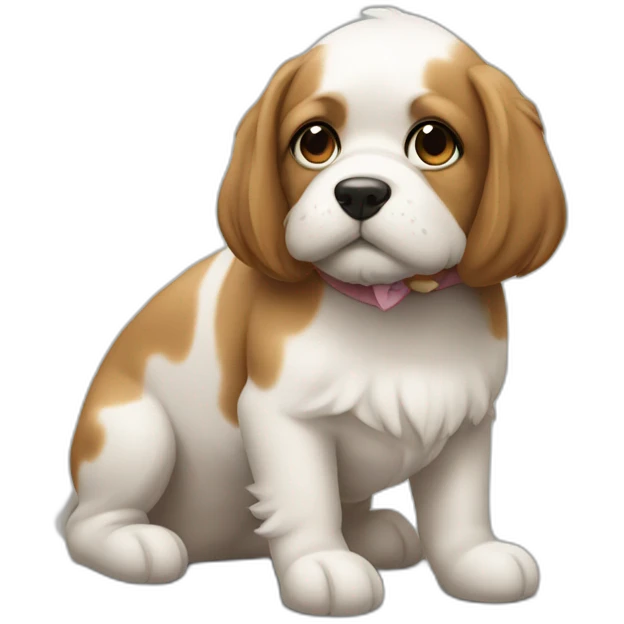 Gata besando a perro emoji